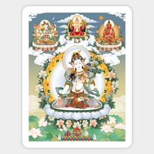 White Tara Sticker